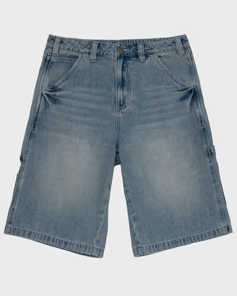 Erased Projects Burning Daisy 8 pocket denim shorts w/ hammer loop