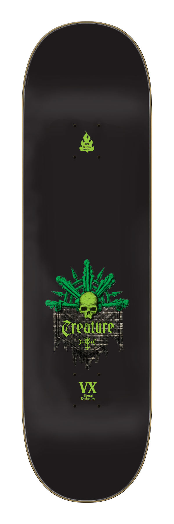 Creature Worthington Messenger VX 8.6 32.11 Skateboard Deck