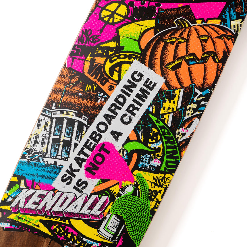 Santa Cruz Kendall Street Art Collage VX 9 x 32 Egg Skateboard Deck