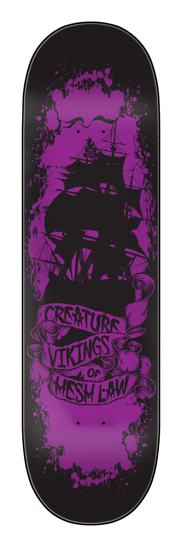 Creature Russell Vikings of Hesh Law XX Pro 8.75" Skateboard Deck