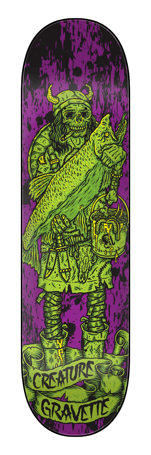 Creature Gravette Vikings of Hesh Law XX Pro 8.3" Skateboard Deck