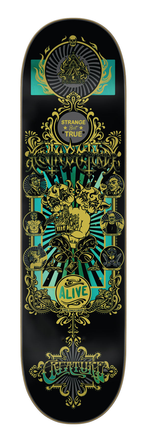 Creature Baekkel Sideshow 8.25 x 32.04 Skateboard Deck