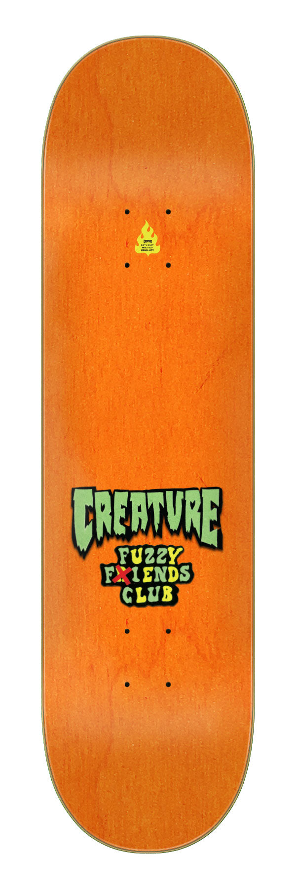 Creature Gravette Fuzzy Fiends 8.3 x 32.2 Skateboard Deck