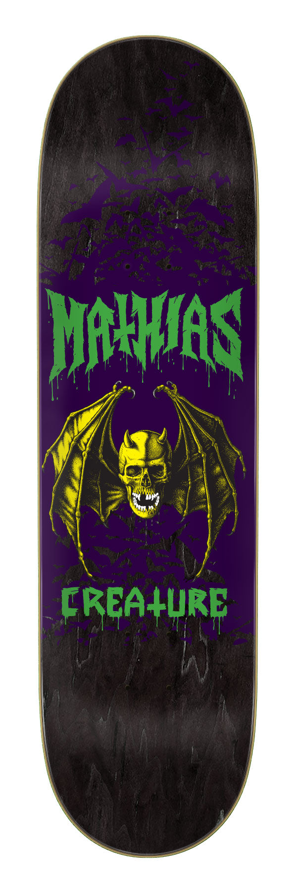 Creature Torres Skull Bat 8.5 x 31.88 Skateboard Deck