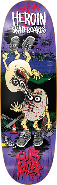 Heroin Curb Killer 9 Merged 10" Egg Skateboard Deck