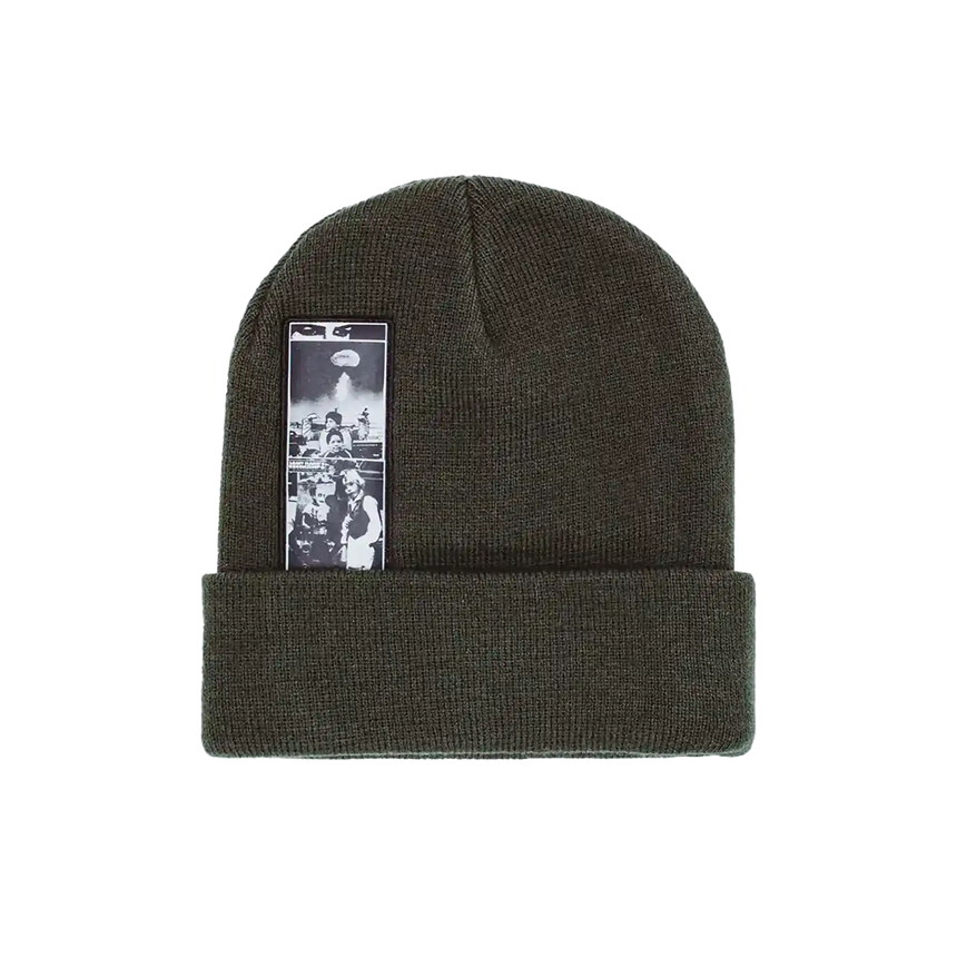 Fucking Awesome Dill Collage Beanie olive