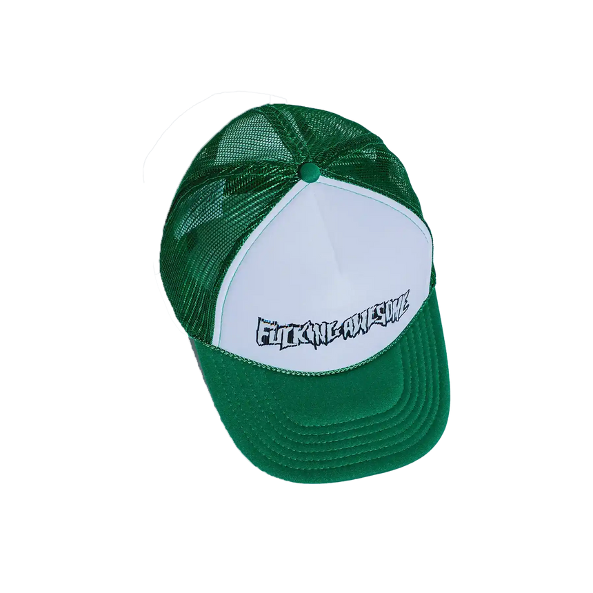 Fucking Awesome Scanner Warp Stamp Trucker Hat kelly green