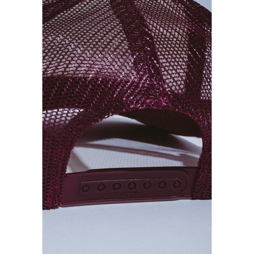 Fucking Awesome Scanner Warp Stamp Trucker Hat maroon