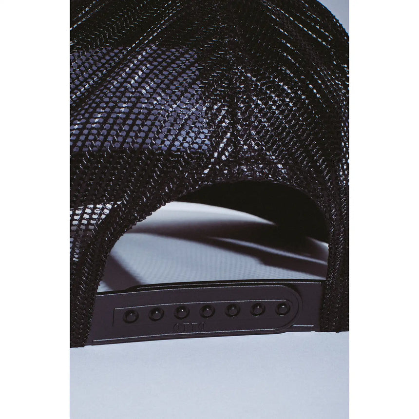 Fucking Awesome Spike Repeat Embroidered 5 Panel Mesh Hat black