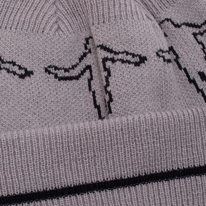 Hockey Hank Beanie grey detail
