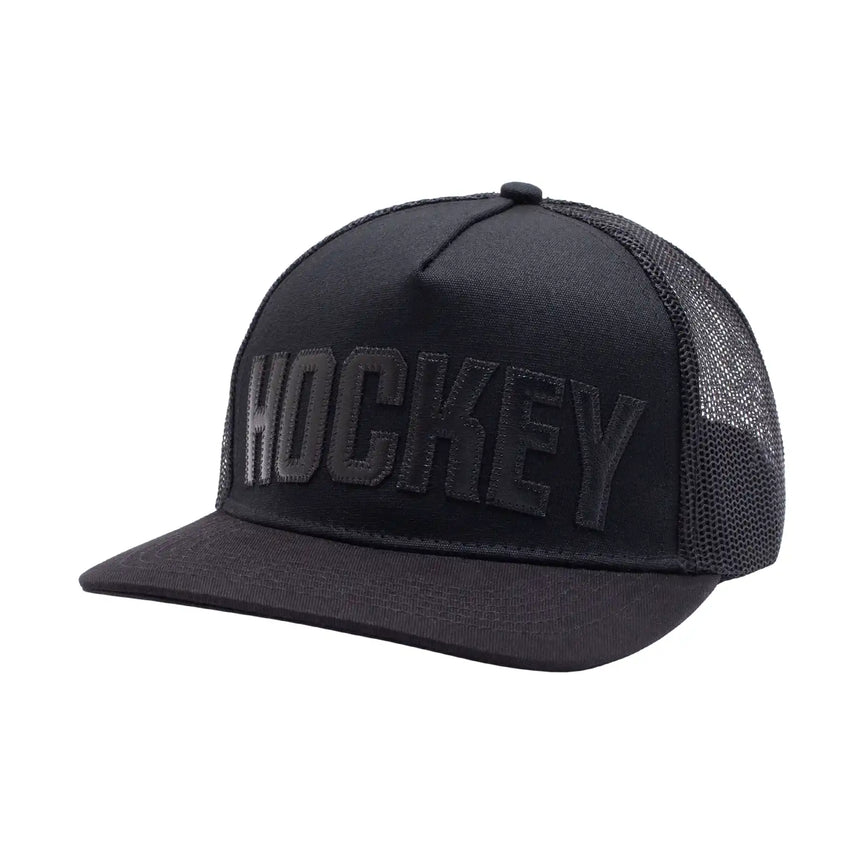 Hockey Truck Stop Hat #3 black angle