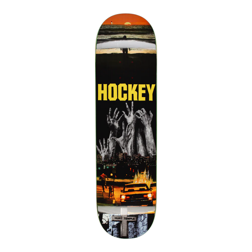 Hockey Andrew Allen Hurt Temple Skateboard Deck Shape 1