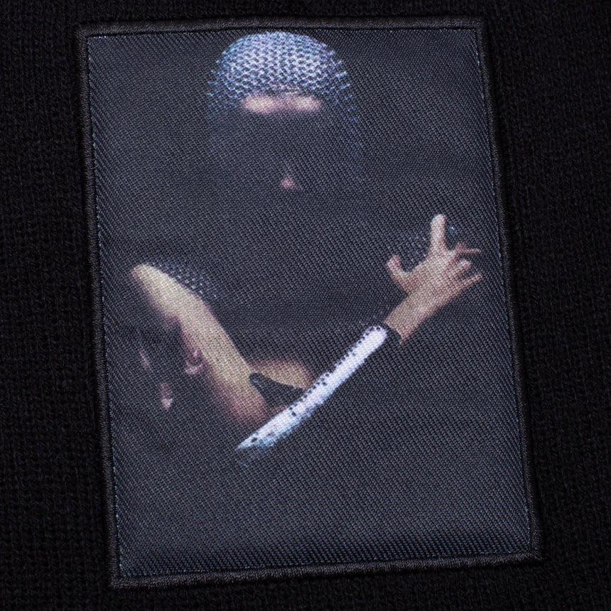 Hockey Back Crack Beanie - Black