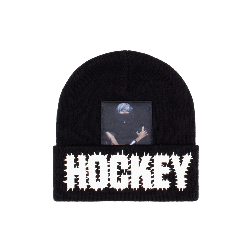Hockey Back Crack Beanie - Black
