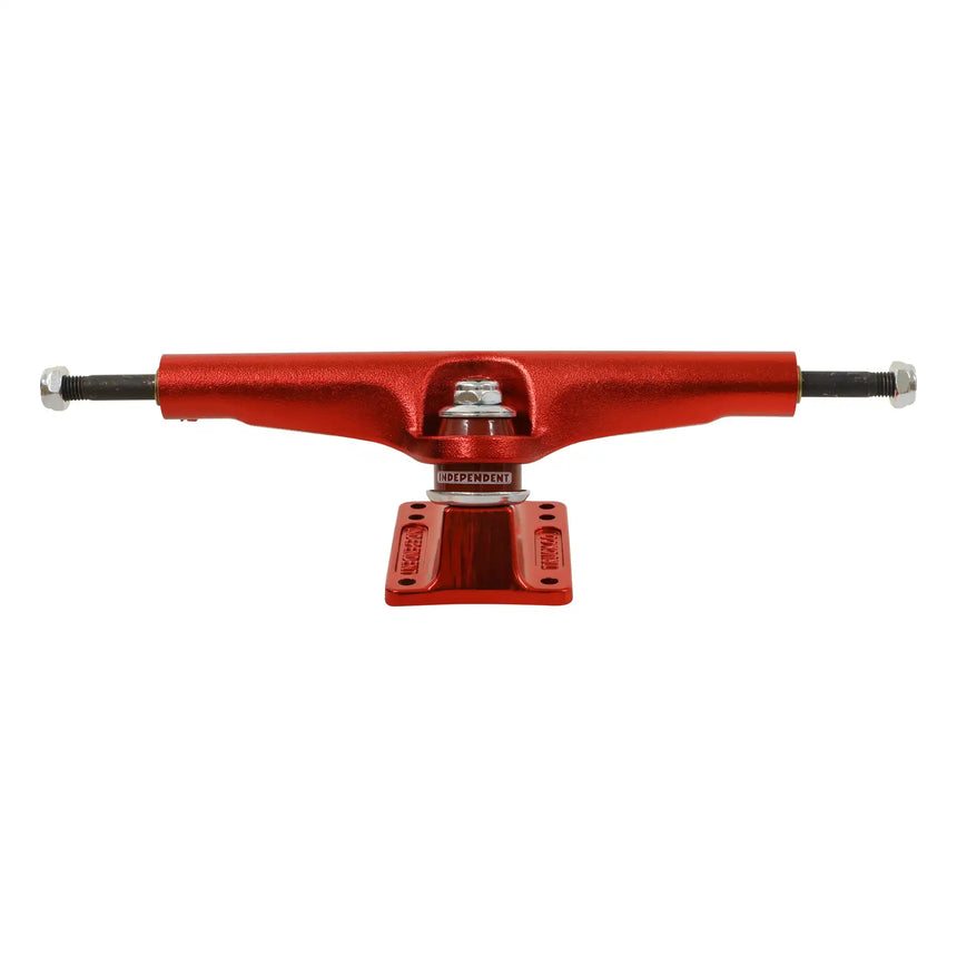 Red skateboard truck on a white background