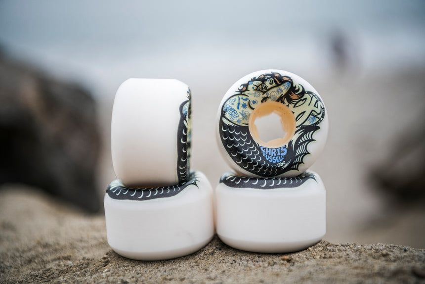 OJ Chris Russell Sexy Mermaid 56mm Double Duro Mini Combo 99a/95a Skateboard Wheels