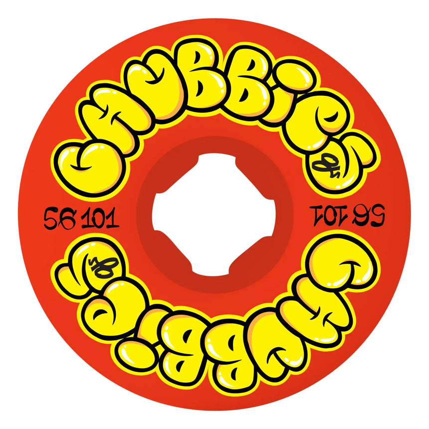 OJ 56mm Throw Ups Chubbies Red 101a Skateboard Wheels