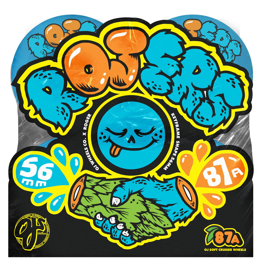 OJ Rojers Keyframe 56mm 87a Blue Skateboard Wheels
