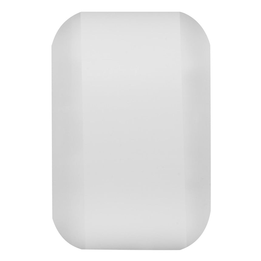 White rectangular object on a white background
