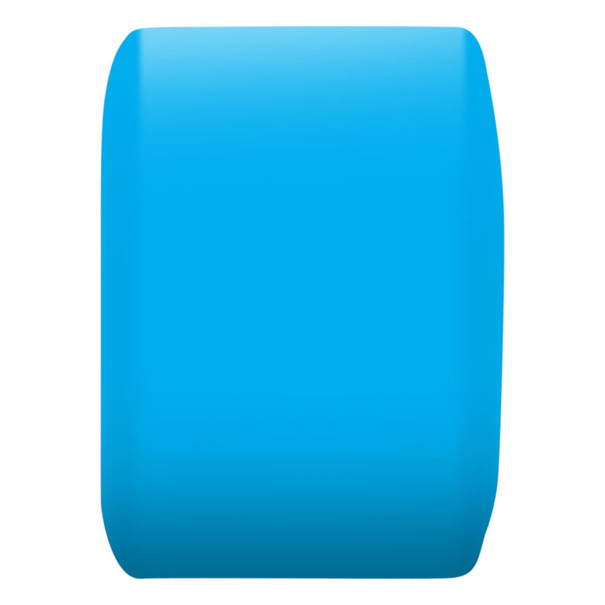 Blue cylindrical object on a white background