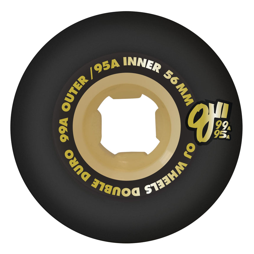 OJ Double Duro Black Gum Mini Combo 99a/95a Skateboard Wheels