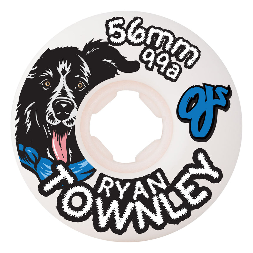 OJ Ryan Townley 99a 56mm Pup Chubbies 2 x White 2 x Black Skateboard Wheels