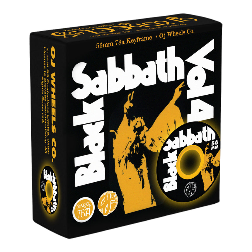 OJ x Black Sabbath 56mm 78a Keyframe Black Skateboard Wheels