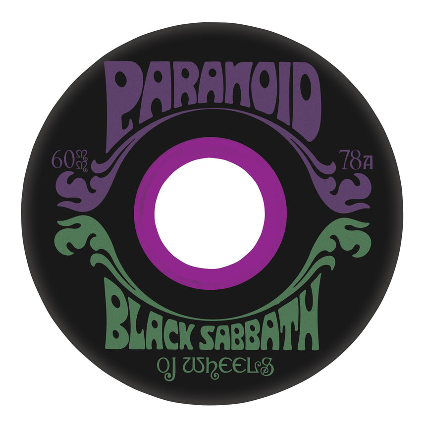 OJ 60MM 78A Black Sabbath Paranoid Super Juice Skateboard Wheels