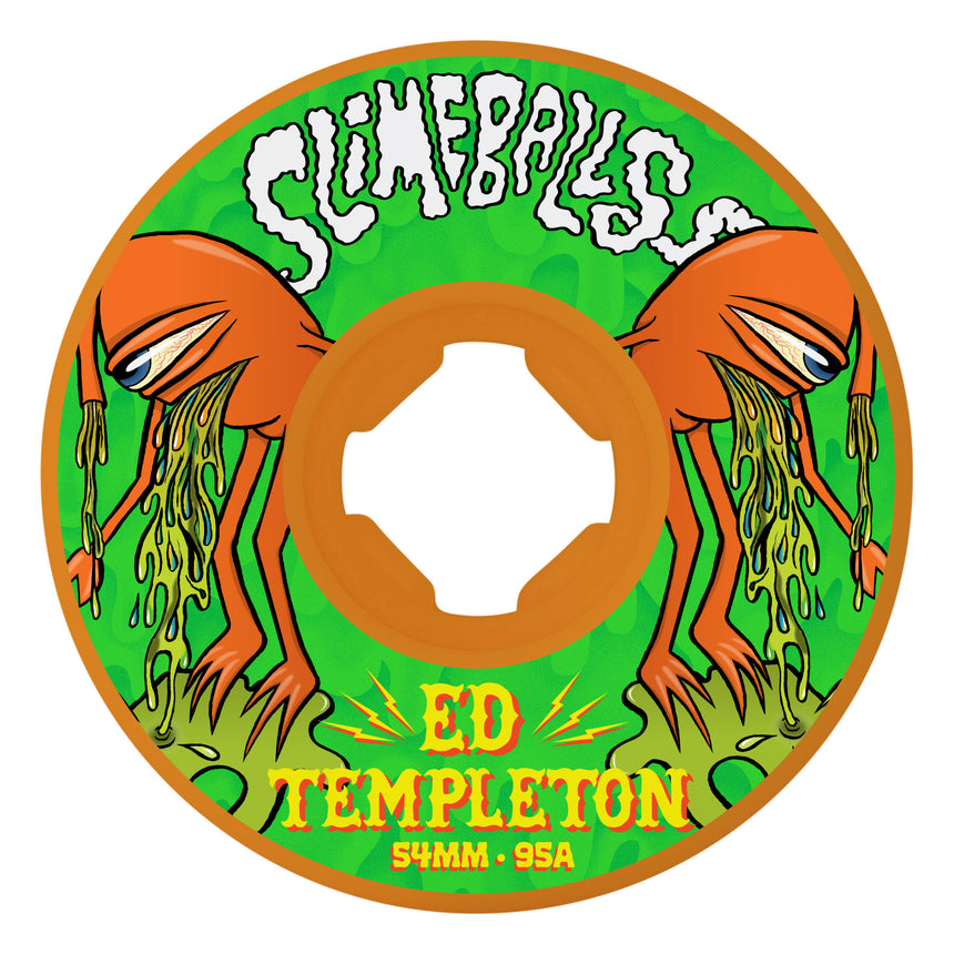 Slime Balls 54mm 95a Ed Templeton Orange Vomit Minis Skateboard Wheels