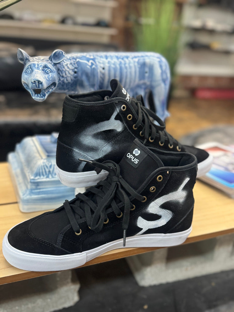 Money Ruins Everything x Opus Stencil $ Black Court High