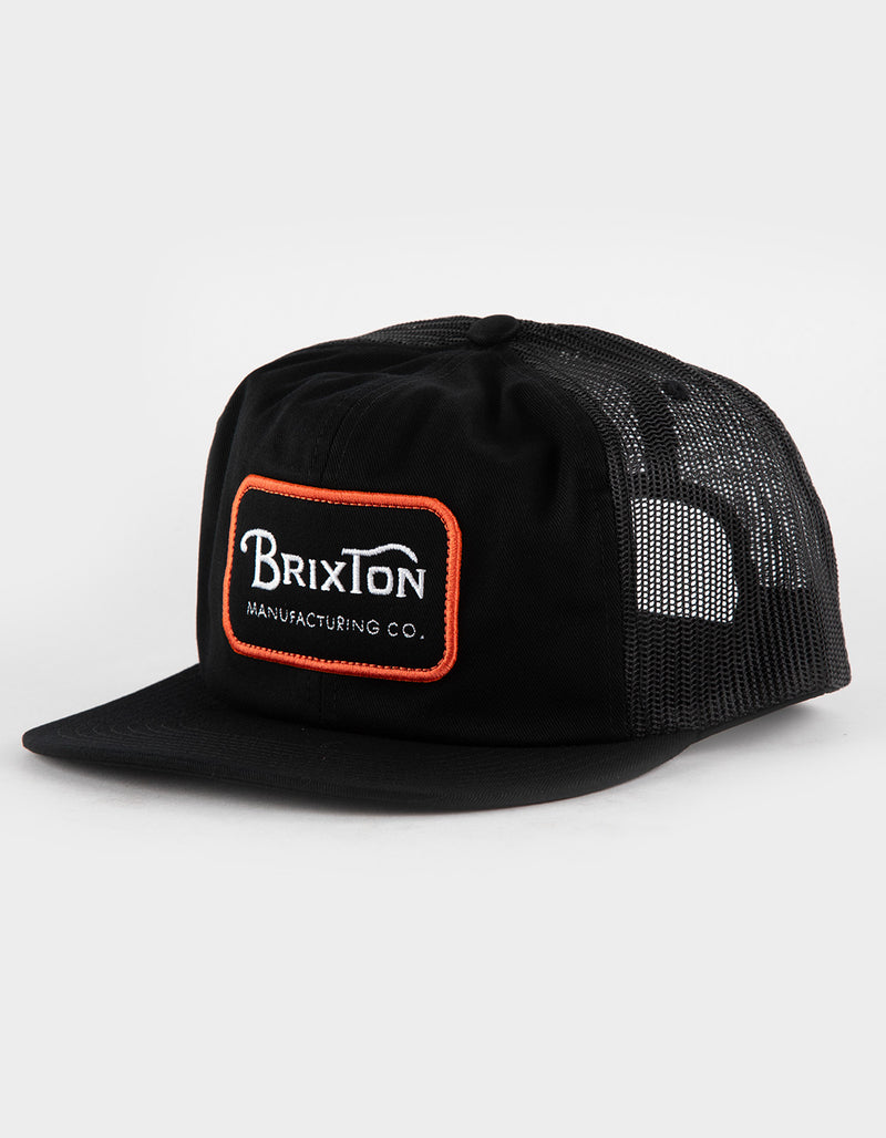 Brixton Grade HP Trucker Hat Black / Orange / White