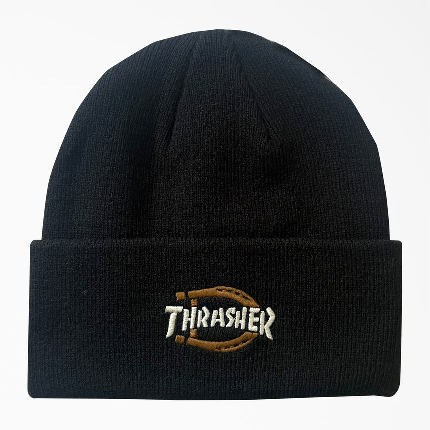 Dickies x Thrasher Cuffed Black Beanie