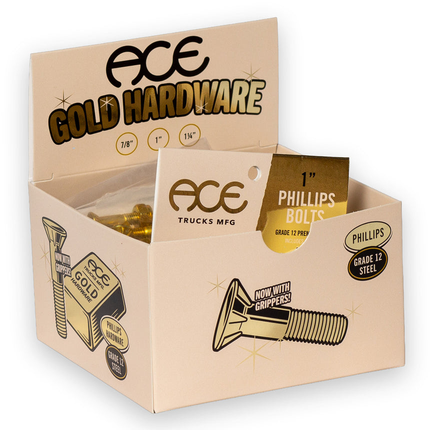 ACE AF1 1" Phillips Gold Skateboard Hardware