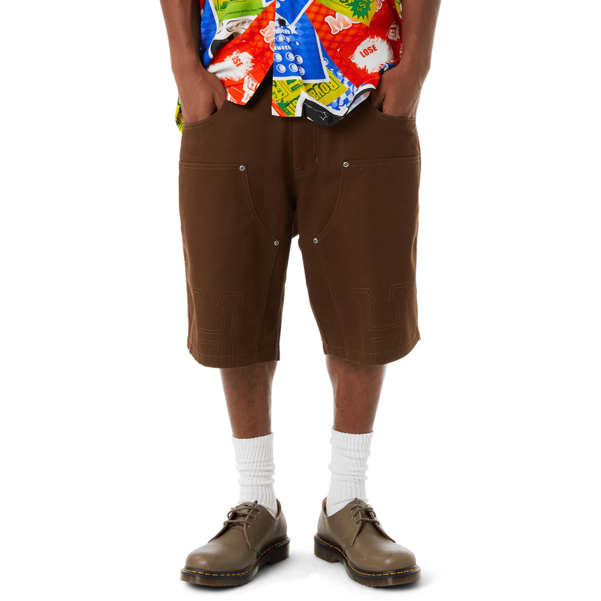 Huf Classic H Double Knee Work Short brown
