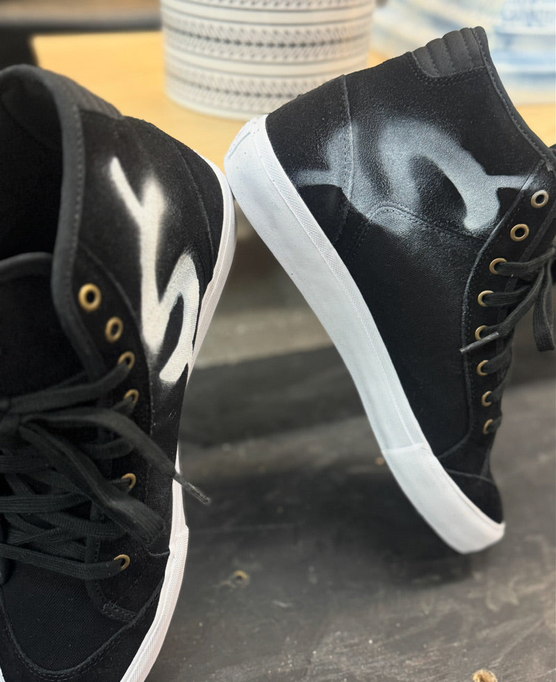 Money Ruins Everything x Opus Stencil $ Black Court High