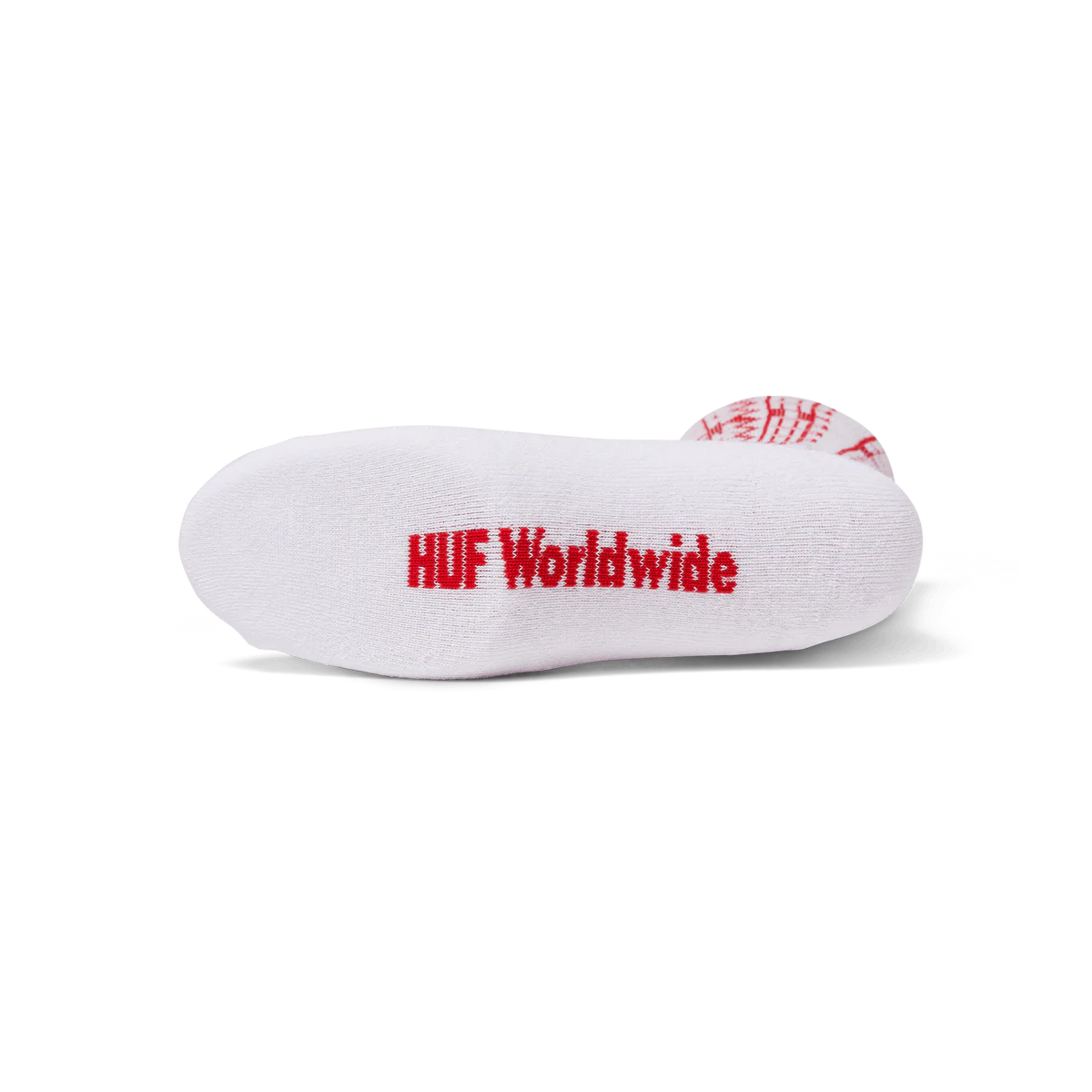 HUF FUCK IT REPEAT CREW SOCK white