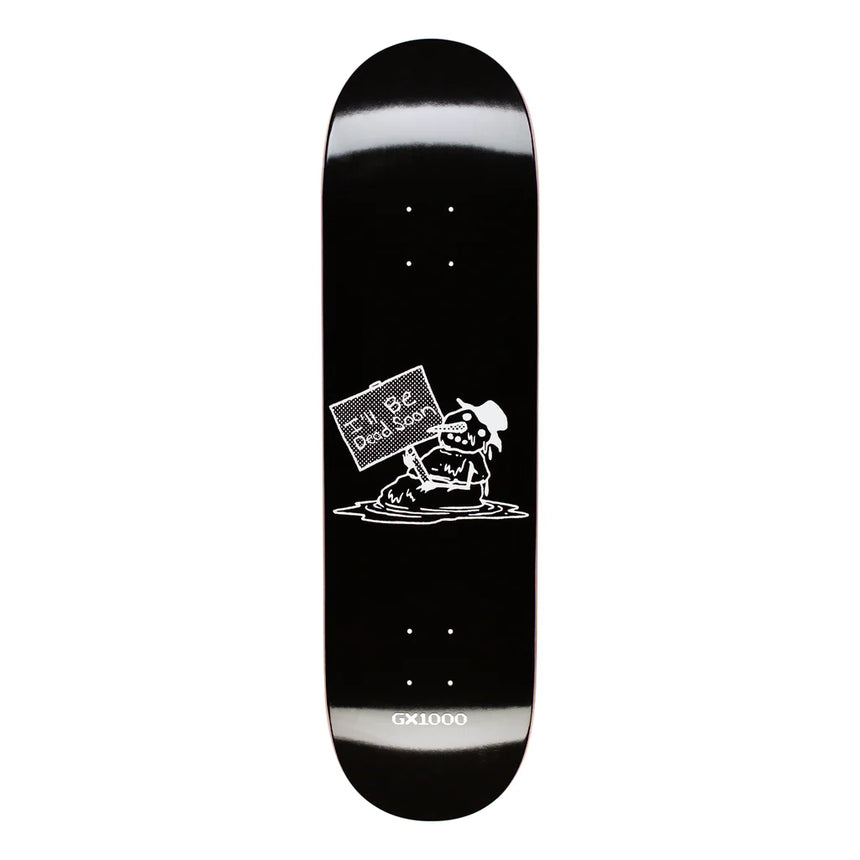 GX1000 Snowman Black 8.625" Skateboard Deck