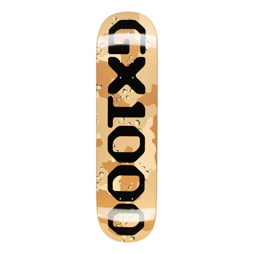 GX1000 OG Logo Camo Black 8.25 Skateboard Deck