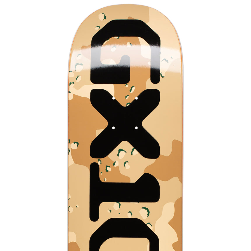 GX1000 OG Logo Camo Black 8.25 Skateboard Deck