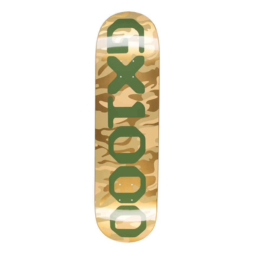 GX1000 OG Logo Camo Green 8.625 Skateboard Deck