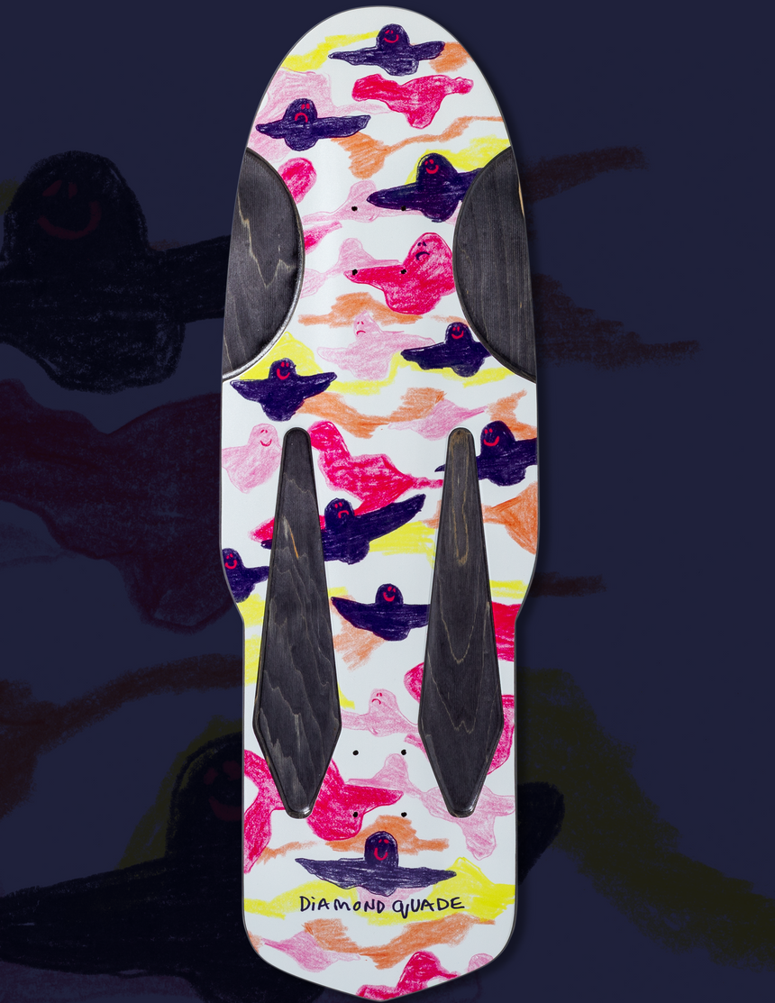 Krooked Diamond Quad Beamer 10.75" Skateboard Deck