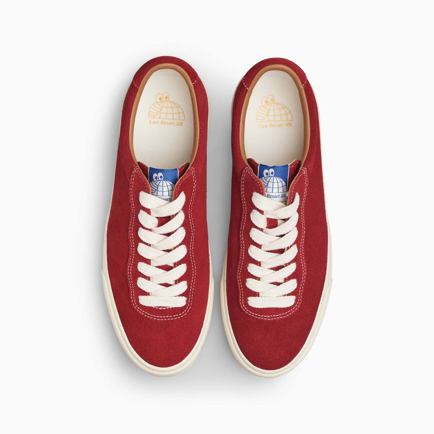 Last Resort VM001 Lo Suede Skateboard Shoe - Old Red/White