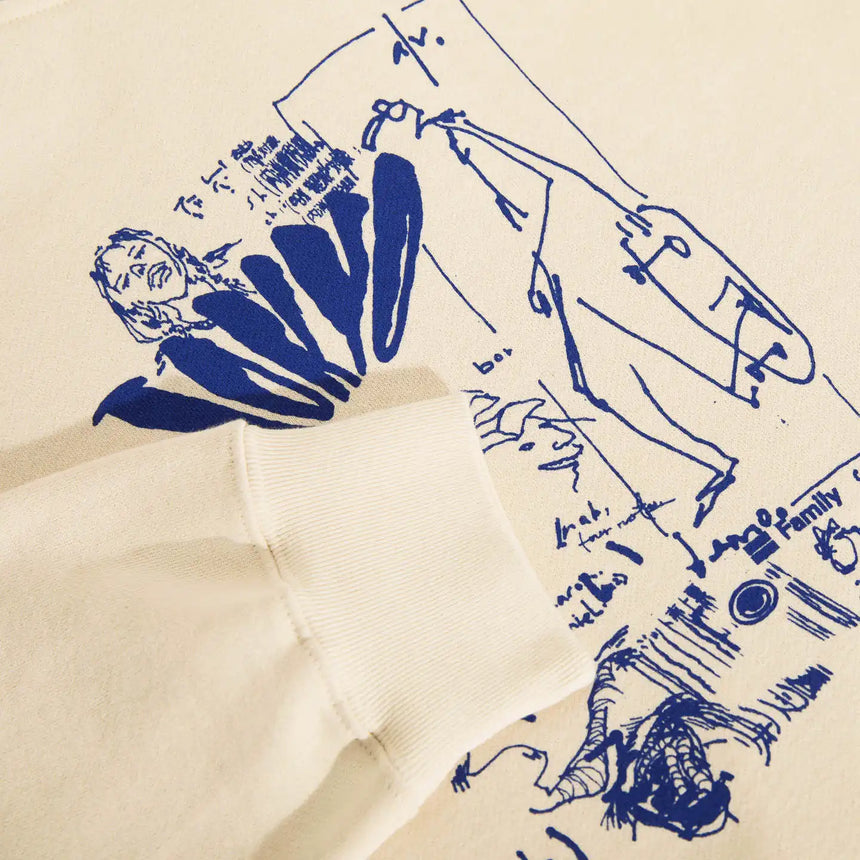 Last Resort Tour Hoodie Natural White