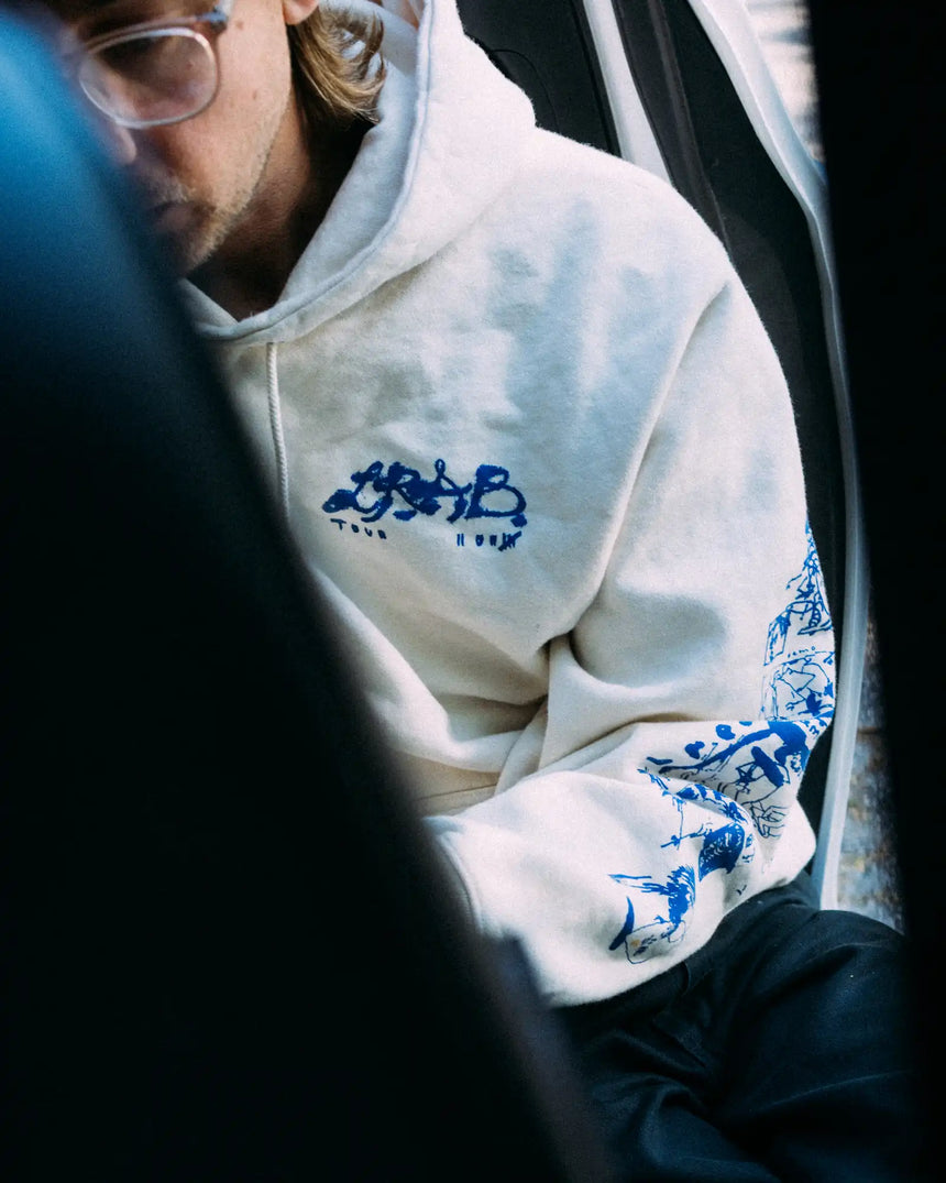 Last Resort Tour Hoodie Natural White