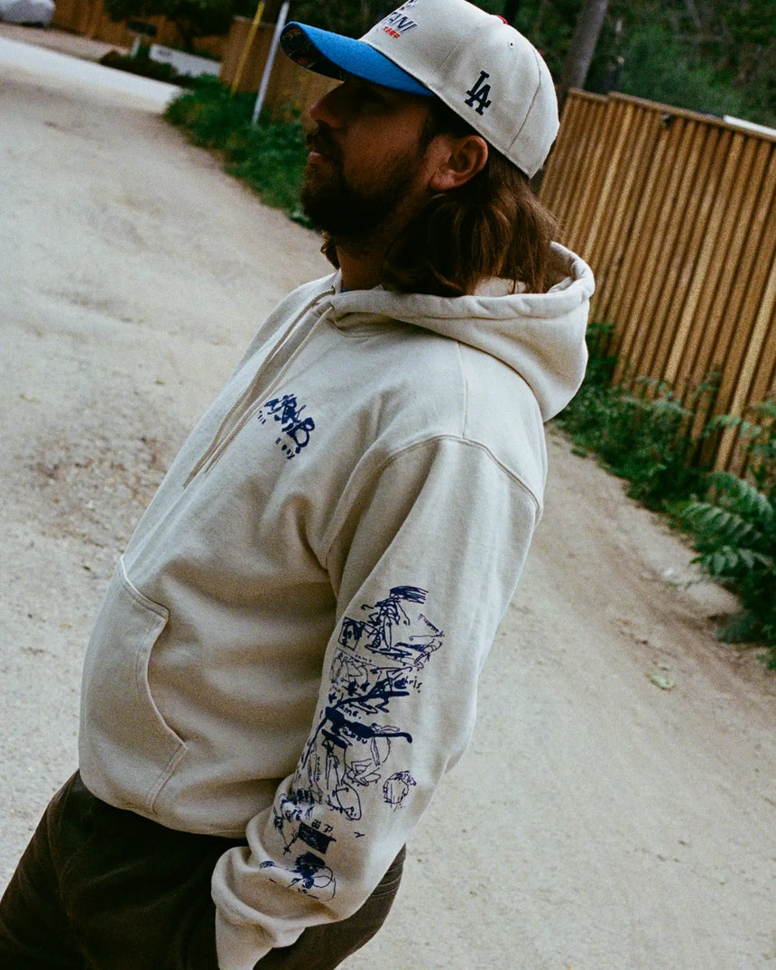 Last Resort Tour Hoodie Natural White