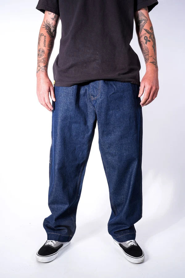 Limpies Ace Pelka Rigid Blue Denim Skate Pant