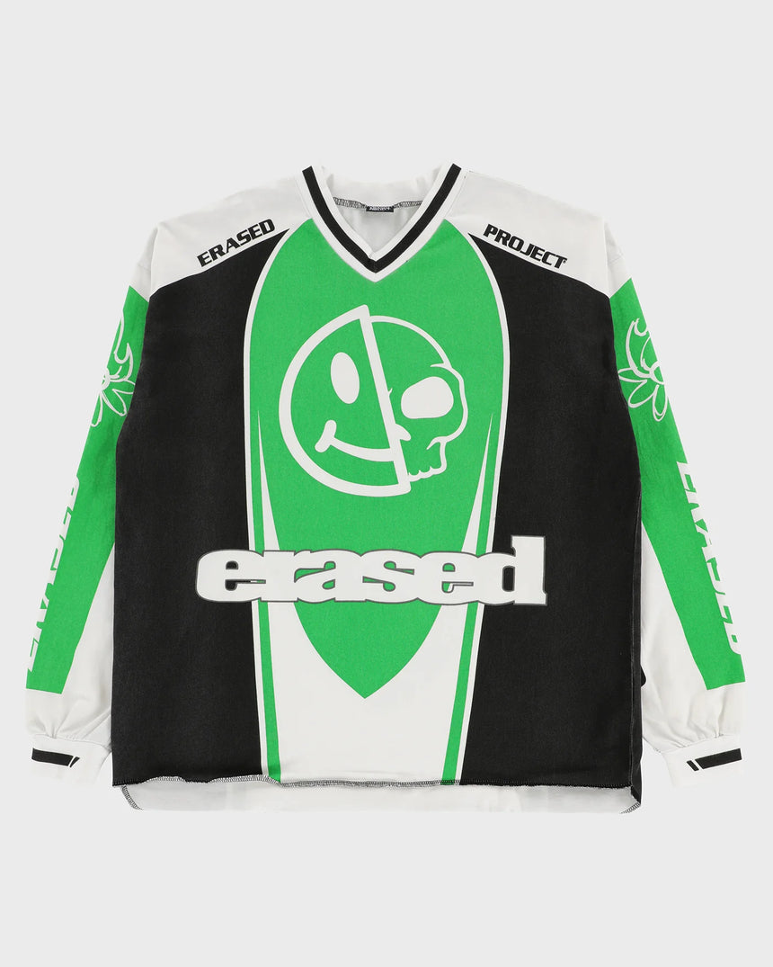 Erased Project Smiley Skull Moto Jersey