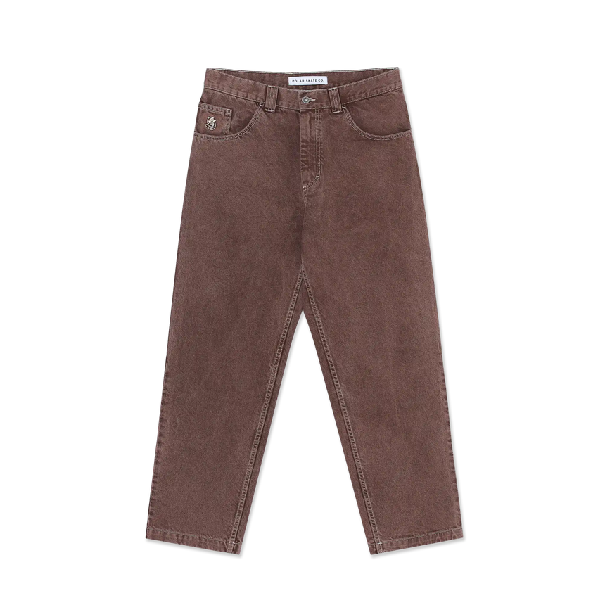 Brown pants on a white background