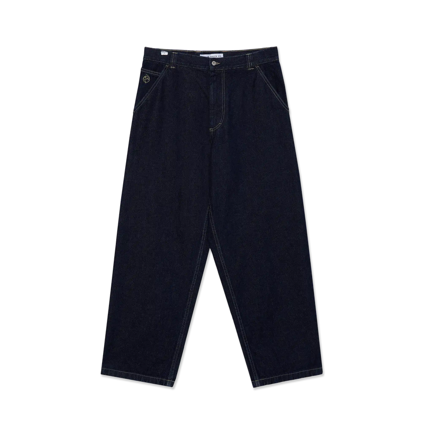 Black jeans on a white background