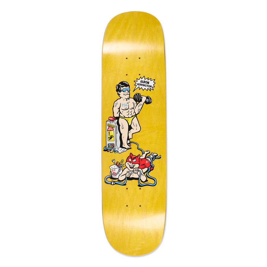 Polar Aaron Herrington Pumping Iron Skateboard Deck - 8.5"